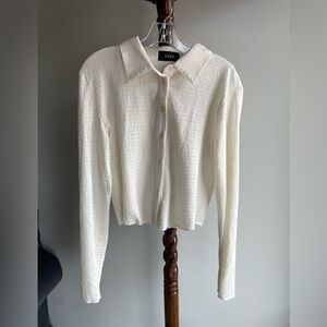 Cider Cream Textured Button Down Shirt